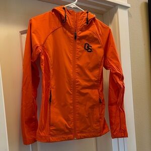 Columbia Bright Orange Zip-Up Jacket Oregon State